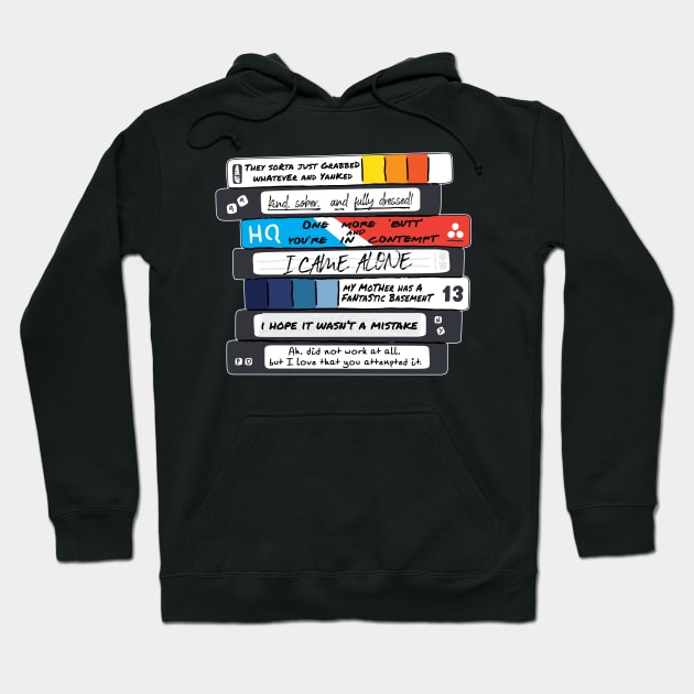 "Title of Your Sex Tape!" -- Front/Back Design Reversed [stacked] Hoodie by MortalMerch